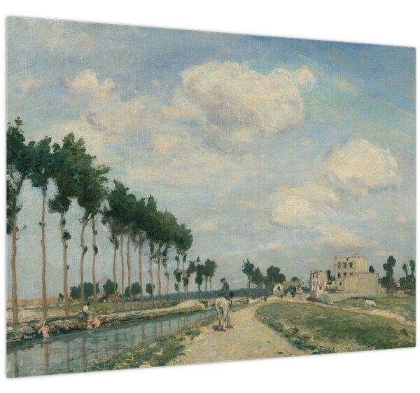 Obraz - Johan Barthold Jongkind, The Towpath, reprodukce (70x50 cm)