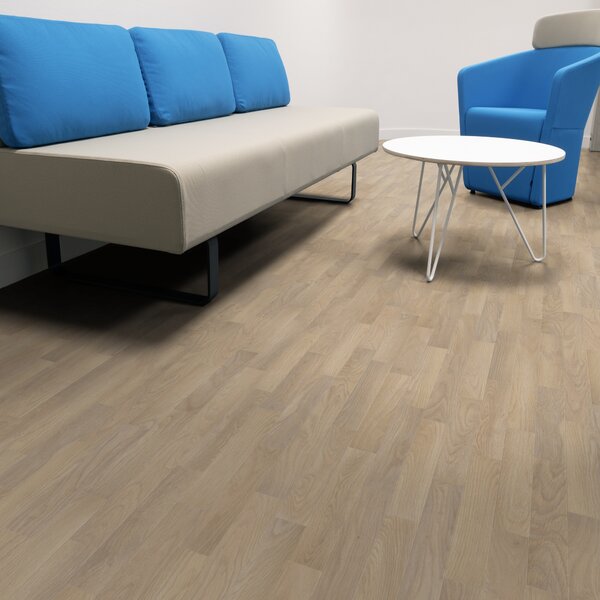 Gerflor, PVC podlaha - lino Flexar Nerok 0669 Chene Light, na míru, šíře 2m,4m, hnědá, bez podkladu, chodba / předsíň