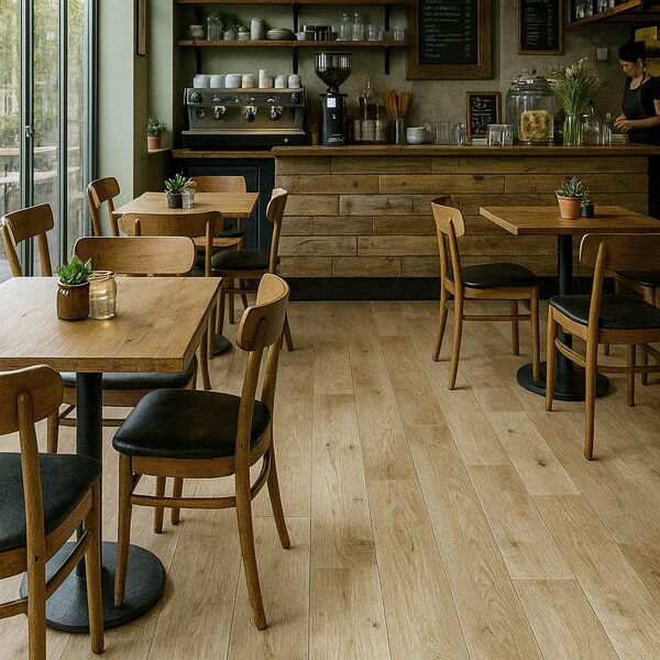 Gerflor, PVC podlaha - lino Flexar Nerok 0720 Timber Clear, na míru, šíře 2m,4m, hnědá, bez podkladu, chodba / předsíň