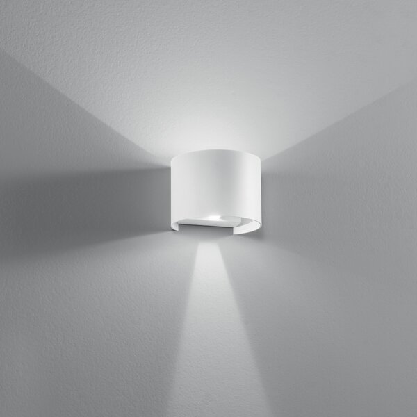 FAN LED-W-DELTA-10-BCO Nástěnné svítidlo LED DELTA bílá 2x5W 700lm CCT 3000-4000 K IP54 10x14x12 cm - FANEUROPE