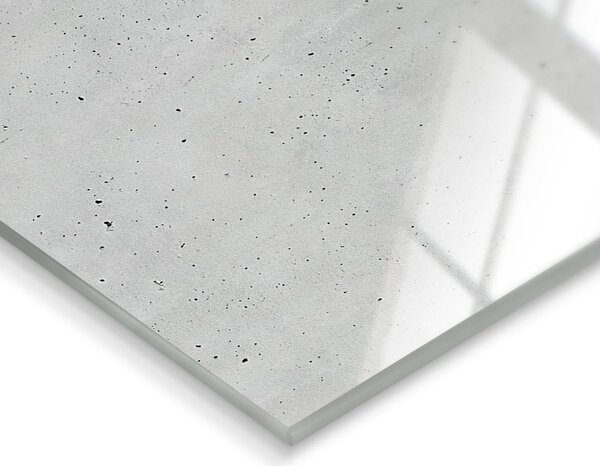 Nástěnné hodiny Styler Glassclock Concrete, 20 x 60 cm
