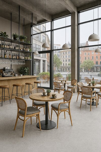 Gerflor, PVC podlaha - lino Flexar Nerok 2151 Shade Light Grey, na míru, šíře 2m,4m, šedá, bez podkladu, chodba / předsíň