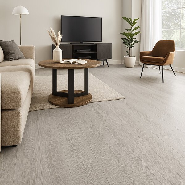 Gerflor, PVC podlaha - lino Flexar Nerok 2244 Newport Clear, na míru, šíře 2m,4m, šedá, bez podkladu, chodba / předsíň