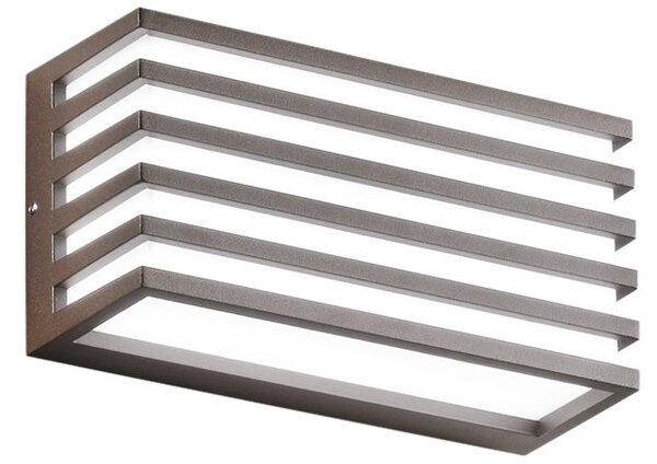 FAN LED-W-DUKROT-BRO Nástěnné svítidlo LED DUKROT hliník korten IP54 12W CCT 3000-4000 K 220x110x110 mm - FANEUROPE
