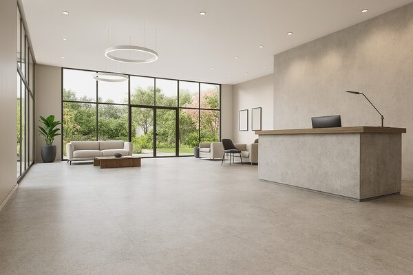 Gerflor, PVC podlaha - lino Flexar Nerok 2151 Shade Light Grey, na míru, šíře 2m,4m, šedá, bez podkladu, chodba / předsíň