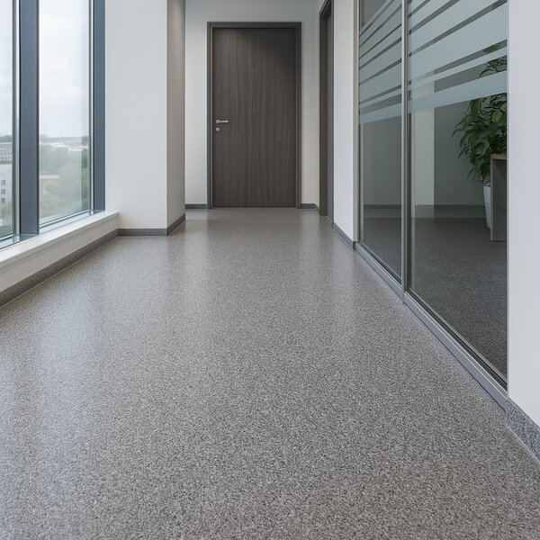 Gerflor, PVC podlaha - lino Flexar Nerok 0632 Pixel Anthracite, na míru, šíře 2m,4m, šedá, bez podkladu, chodba / předsíň