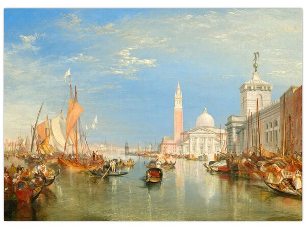 Obraz - Joseph Mallord William Turner, Venice the Dogana and San Giorgio Maggiore, reprodukce (70x50 cm)