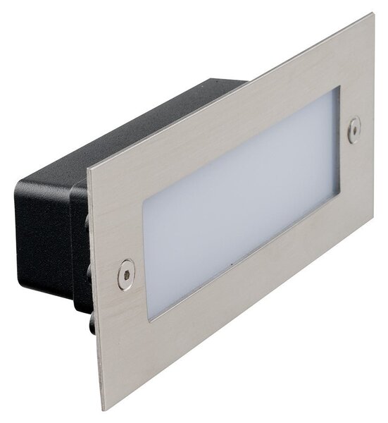 FAN LED-WALK-RT Pochozí venkovní svítidlo LED WALK nikl INOX 12 W 1500 lm 4000 K IP54 9x21x6,6 cm - FANEUROPE