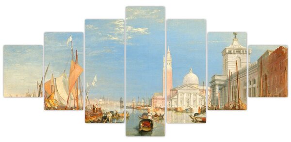 Obraz - Joseph Mallord William Turner, Venice the Dogana and San Giorgio Maggiore, reprodukce (210x100 cm)