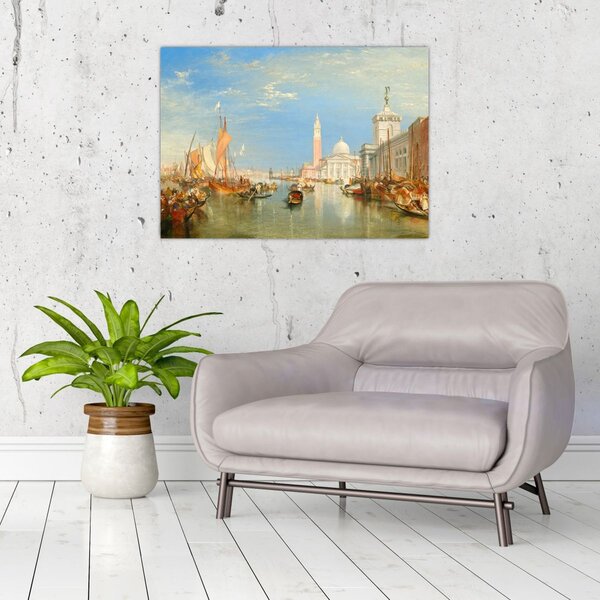 Obraz - Joseph Mallord William Turner, Venice the Dogana and San Giorgio Maggiore, reprodukce (70x50 cm)