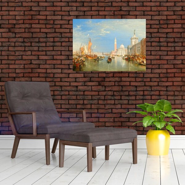 Obraz - Joseph Mallord William Turner, Venice the Dogana and San Giorgio Maggiore, reprodukce (70x50 cm)