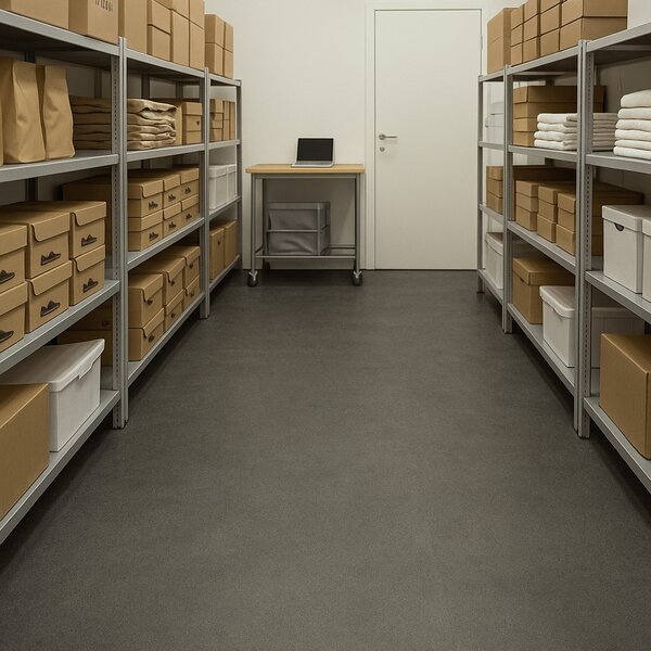Gerflor, PVC podlaha - lino Flexar Nerok 2153 Shade Anthracite, na míru, šíře 2m,4m, šedá, bez podkladu, chodba / předsíň