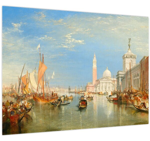 Obraz - Joseph Mallord William Turner, Venice the Dogana and San Giorgio Maggiore, reprodukce (70x50 cm)