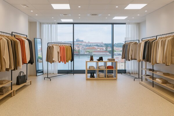 Gerflor, PVC podlaha - lino Flexar Nerok 0639 Pixel Sand, na míru, šíře 2m,4m, béžová, bez podkladu, chodba / předsíň