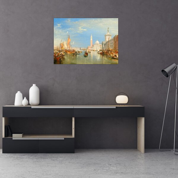 Obraz - Joseph Mallord William Turner, Venice the Dogana and San Giorgio Maggiore, reprodukce (70x50 cm)