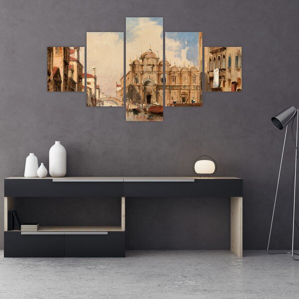 Obraz - Jules-Romain Joyant, The Scuola di San Marco, Venice, reprodukce (125x70 cm)