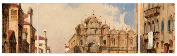 Obraz - Jules-Romain Joyant, The Scuola di San Marco, Venice, reprodukce (170x50 cm)