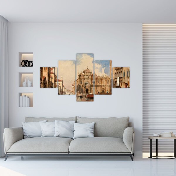 Obraz - Jules-Romain Joyant, The Scuola di San Marco, Venice, reprodukce (125x70 cm)