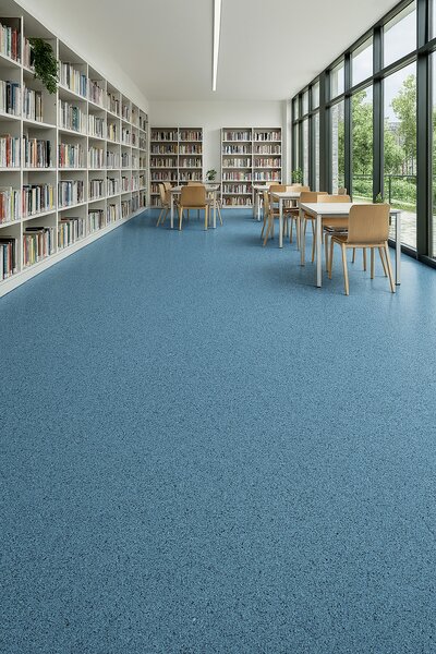 Gerflor, PVC podlaha - lino Flexar Nerok 2182 Pixel Ocean, na míru, šíře 2m,4m, modrá, bez podkladu, chodba / předsíň