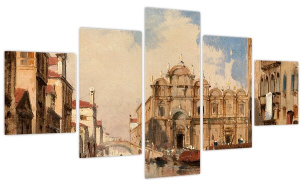Obraz - Jules-Romain Joyant, The Scuola di San Marco, Venice, reprodukce (125x70 cm)