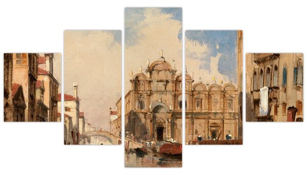 Obraz - Jules-Romain Joyant, The Scuola di San Marco, Venice, reprodukce (125x70 cm)