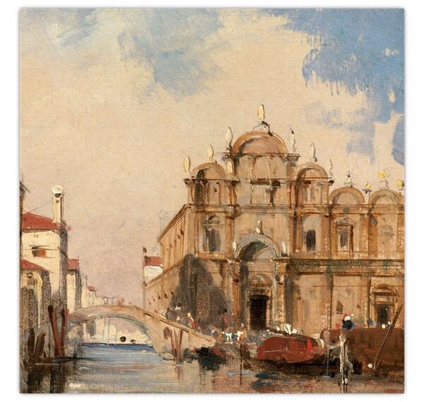 Obraz - Jules-Romain Joyant, The Scuola di San Marco, Venice, reprodukce (30x30 cm)