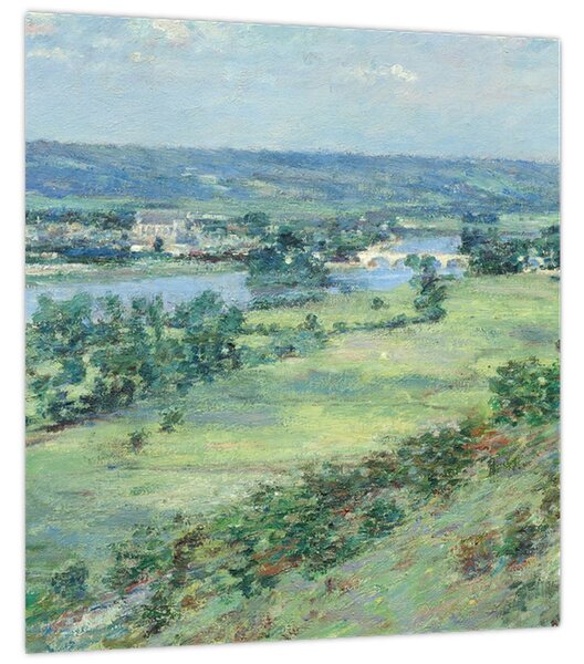 Obraz - Theodore Robinson, The Valley of the Seine, From the Hills of Giverny, reprodukce (30x30 cm)