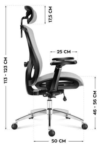 Kancelářská židle Expert 5.3 Grey Mesh