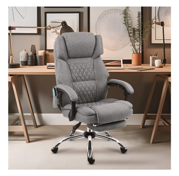 Masážní kancelářské křeslo Boss 6.0 šedé