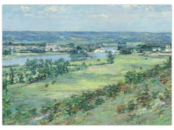 Obraz - Theodore Robinson, The Valley of the Seine, From the Hills of Giverny, reprodukce (70x50 cm)