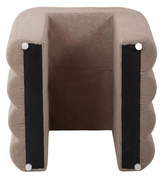 Béžový designový taburet TICA
