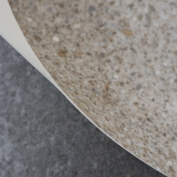 Gerflor, PVC podlaha - lino AladinTex Home 0711 Gravel, na míru, šíře 4m, béžová, bez podkladu, ložnice