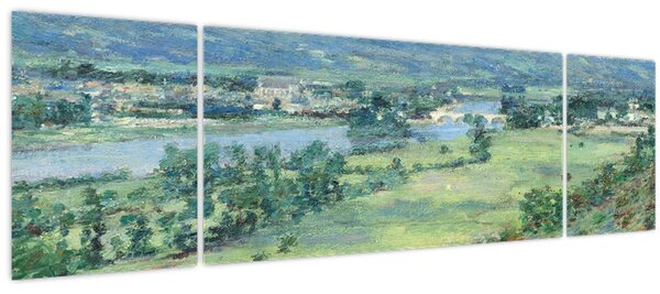 Obraz - Theodore Robinson, The Valley of the Seine, From the Hills of Giverny, reprodukce (170x50 cm)