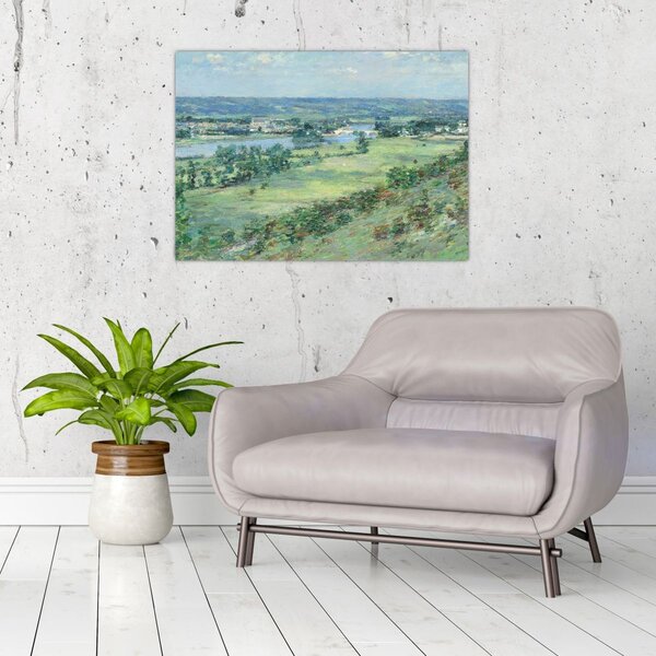 Obraz - Theodore Robinson, The Valley of the Seine, From the Hills of Giverny, reprodukce (70x50 cm)