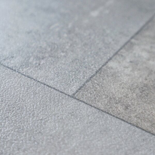Gerflor, PVC podlaha - lino AladinTex Plus 2130 Nice Stone, na míru, šíře 4m, šedá, filc, chodba / předsíň