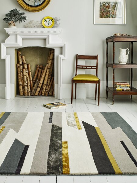 Tribeca Design Kusový koberec Blondie Rhombus Mustard Rozměry: 120x170 cm