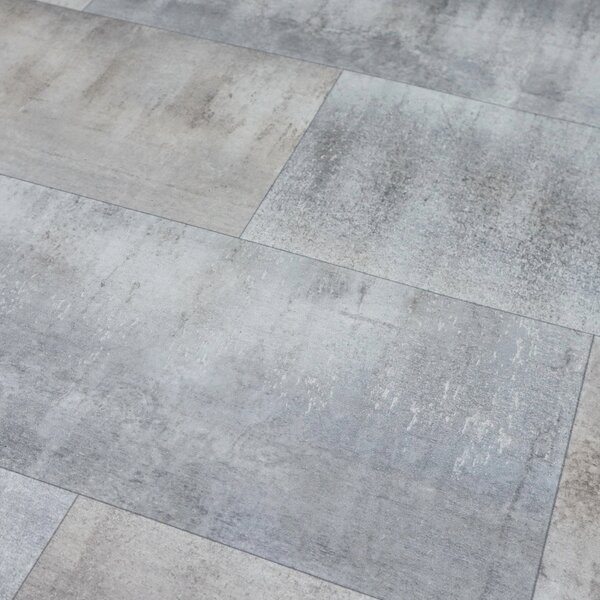 Gerflor, PVC podlaha - lino AladinTex Plus 2130 Nice Stone, na míru, šíře 4m, šedá, filc, chodba / předsíň