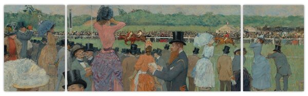 Obraz - Jean-Louis Forain, The Races at Longchamp, reprodukce (170x50 cm)