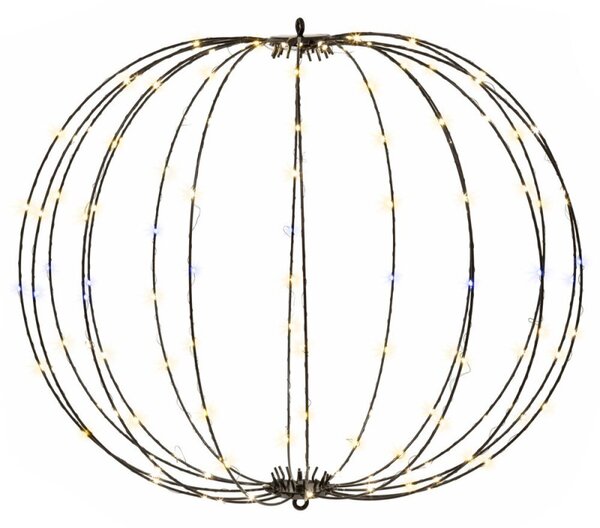 LED světelná koule 65cm 160LED IP44 teplá bílá + záblesky