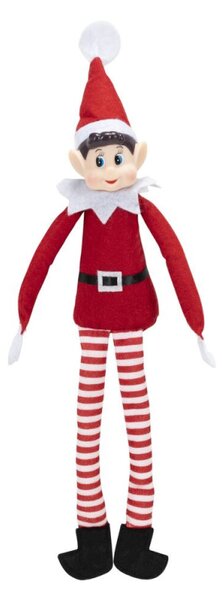 Skřítek Elf červený 40cm, vánoční dekorace