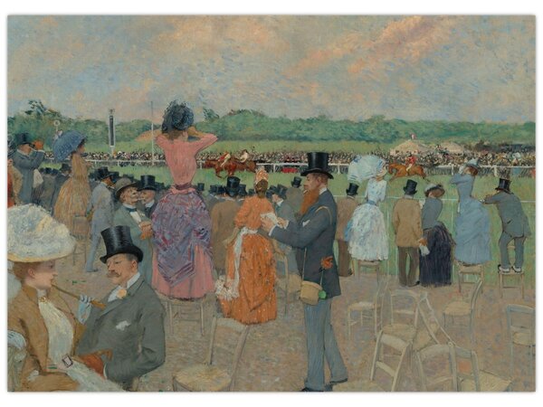 Obraz - Jean-Louis Forain, The Races at Longchamp, reprodukce (70x50 cm)