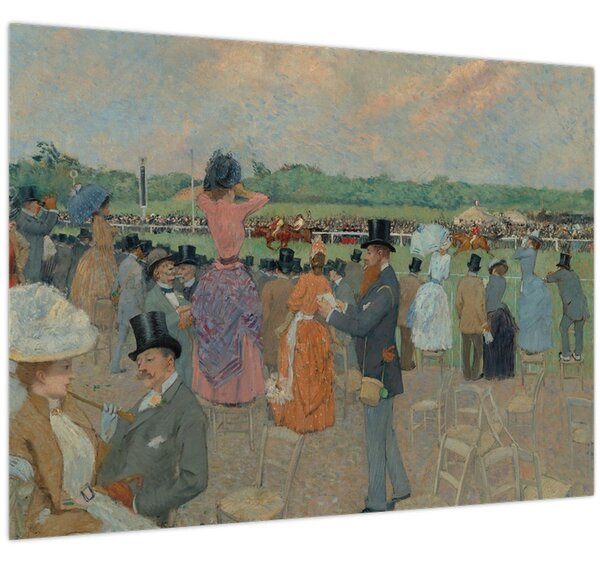 Obraz - Jean-Louis Forain, The Races at Longchamp, reprodukce (70x50 cm)