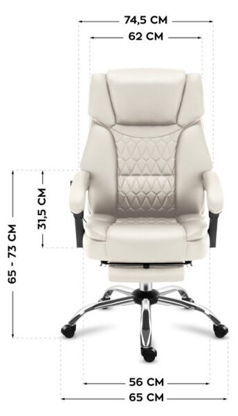 Masážní kancelářské křeslo Boss 6.0 béžové