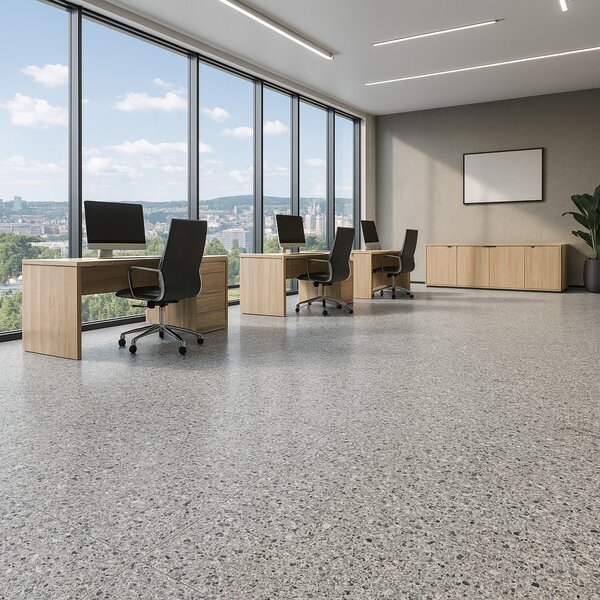 Lentex, PVC podlaha - lino Traffic 50 646-03 Cordelia, na míru, šíře 2m,4m, šedá, bez podkladu, chodba / předsíň