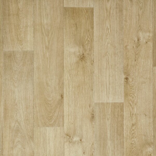 Gerflor, PVC podlaha - lino AladinTex Plus 2351 Timber Golden, na míru, šíře 4m, hnědá, filc, chodba / předsíň