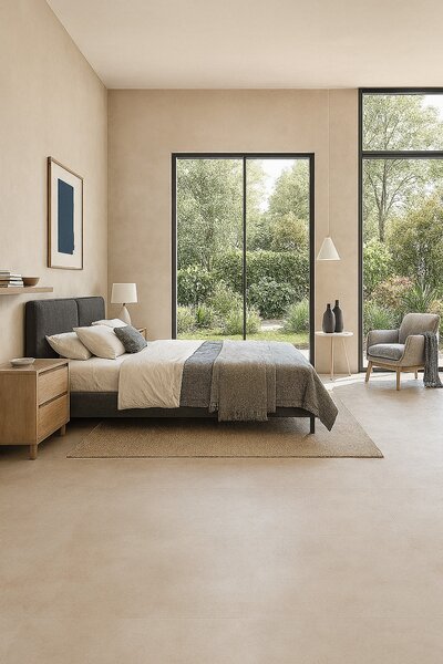 Gerflor, PVC podlaha - lino AladinTex Home 1791 Harlem, na míru, šíře 4m, béžová, bez podkladu, dětský pokoj