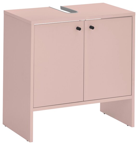 SKŘÍŇKA POD UMYVADLO, růžová, růžová, 60/60/35 cm MID.YOU - Koupelnové série, Online Only