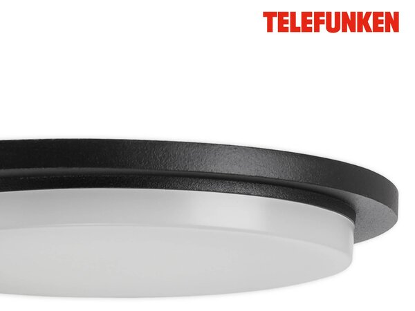 TF 312505TF TELEFUNKEN LED venkovní svítidlo 18,7 cm 10W 1200lm černá - BRILONER