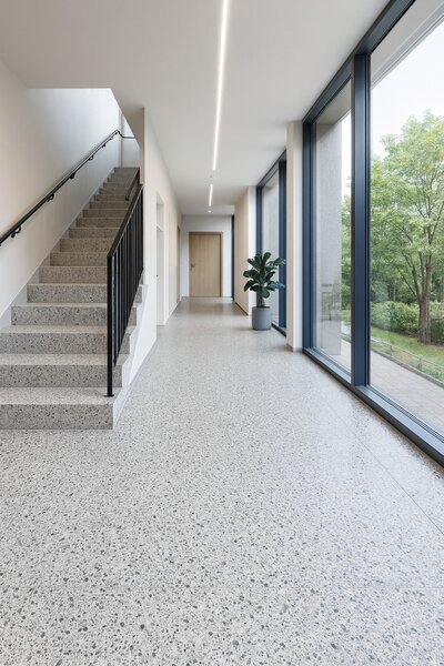 Lentex, PVC podlaha - lino Traffic 50 646-03 Cordelia, na míru, šíře 2m,4m, šedá, bez podkladu, chodba / předsíň