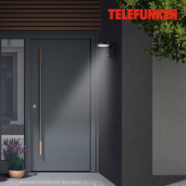 TF 312505TF TELEFUNKEN LED venkovní svítidlo 18,7 cm 10W 1200lm černá - BRILONER